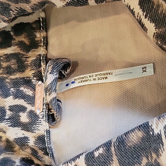 Free People Cheetah Print Denim Jacket - Picture 13 of 16